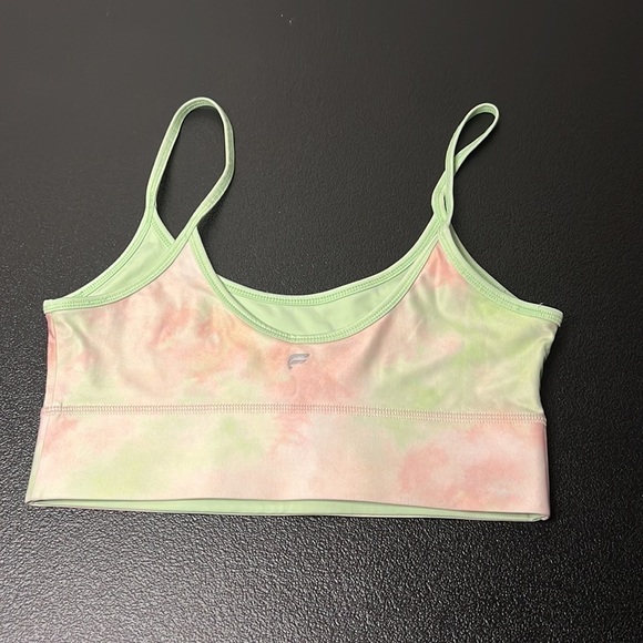 Fabletics Lime Green & Pink Sports Bra - Picture 2 of 2
